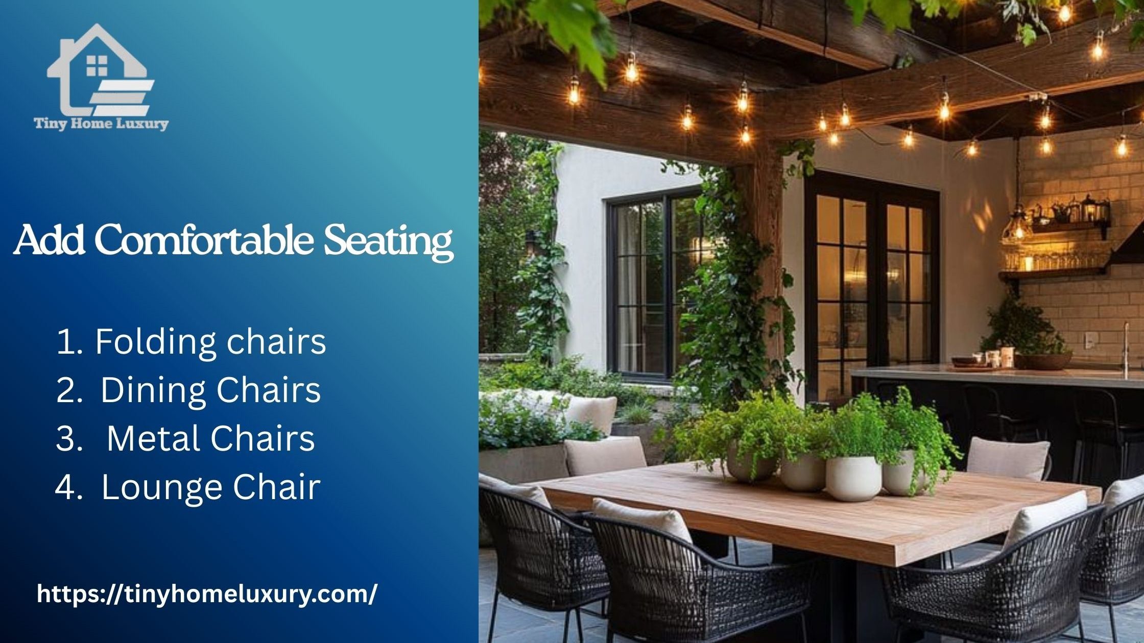 Add Comfortable Seating